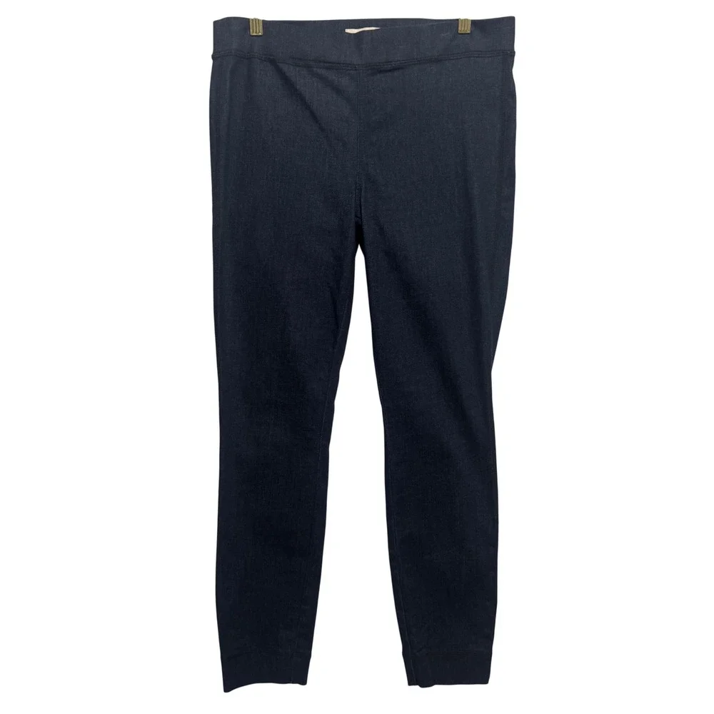 Tory Burch Pull On Skinny Jeans Womens 30 Dark Indigo Excellent Stretch Denim